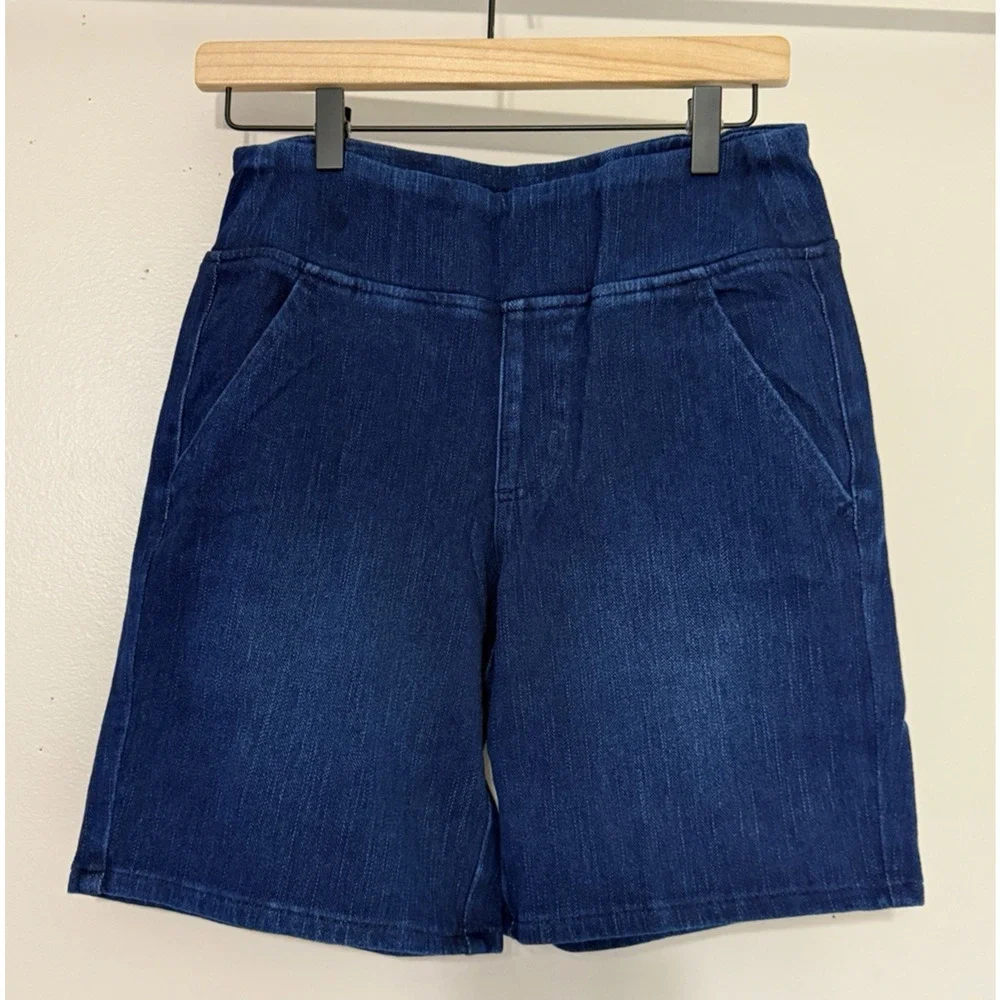 Kim Gravel Belle Women’s Shorts Denim Dark Indigo Size 6 Stretch Comfy - Picture 1 of 7